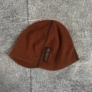 Men's Melanzana Burnt Orange Micro Grid Toque Low Profile Skull Cap Beanie Sz M